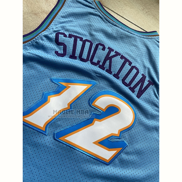 Maglia
 John Stockton NO 12 Utah Jazz Mitchell & Ness 1996-97 Blu
